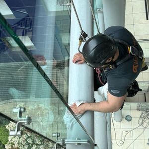 Atrium window cleaning The Perspective Building 9